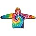 Tie Dye Mania Retro swirl tie-dye heavyweight pullover hoodie sweatshirt