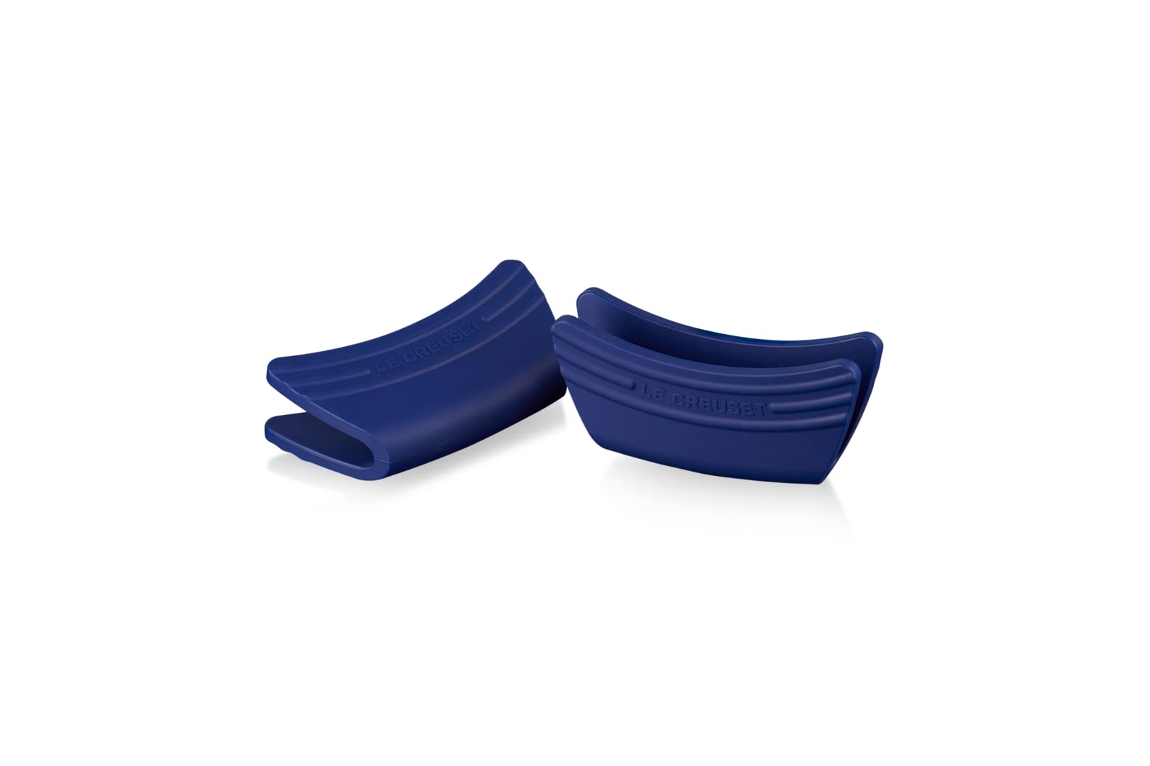 LE CREUSET x2 Silicone Side Handle Grip Azure Blue -Standard Pkg