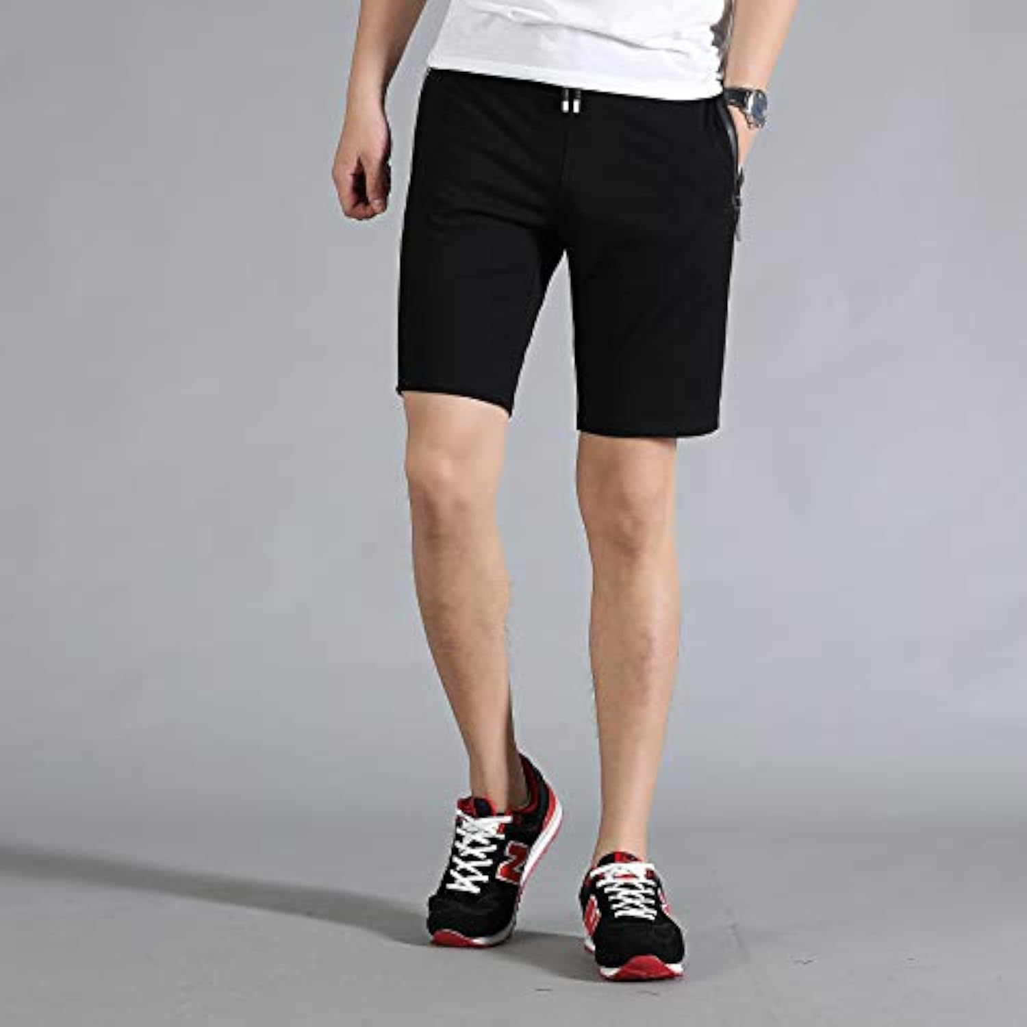 男童棉质短裤(2件装抽绳松紧腰带拉链口袋) 49%OFF