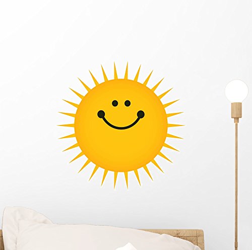 Sun - 12"h x 12"w - peel and stick wall decal…