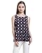 Vero Viva Women's Printed Sleeveless Loose Fit Blouse Tank Top Summer