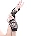 Haodeba 7 Pairs Stretchy Fingerless Fishnet Gloves for Parties, Assorted Brighted Color