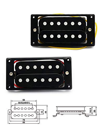 image for Metallor Electric Guitar Humbucker Pickup Double Coil Ceramic Magnet P