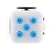 Official Stress Cube (5 Colors) by TheStressCube.com - A Fidget Cube for Adults and Children with Anxiety, Stress, ADD & ADHD (Blue Moon (White/Blue))
