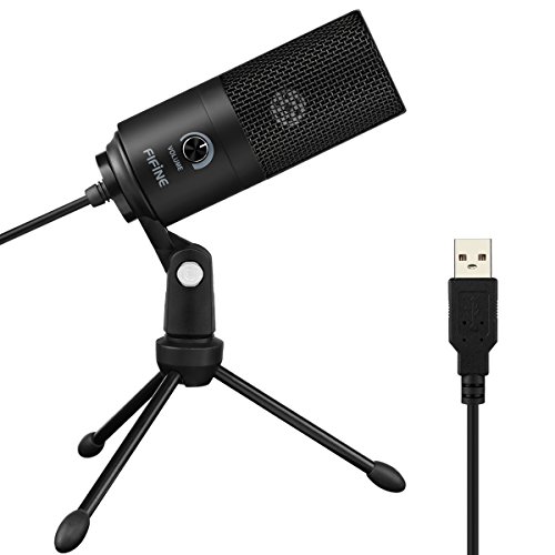 FIFINE USB Microphone,Recording Microphone For Laptop MAC/Windows,Ideal for Vocals,Voice Overs,Streaming Broadcast And YouTube Videos.(669B)