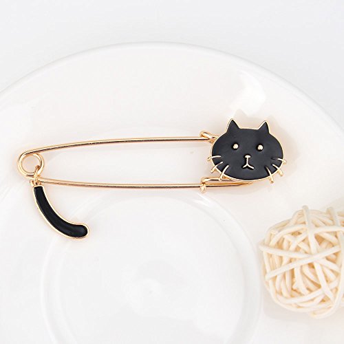 Cat Brooch Pin for Women Girls Vintage Anime Animal Pack Good Luck Lucky Cute Cartoon Brooch Lapel Badge Children Kawaii