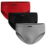 Avidlove Men Underwear 3-Packs Modal Cotton Bikinis Stretch Hip Briefs