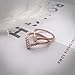 CRARINE Women's Stackable Ring Prong Cubic Zircon Eternity Promise Ring Flower Top Infinity Wedding Band - 1#Rose-Gold (8)…