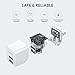 USB Charger, AUKEY Ultra-Compact Dual Port with Foldable Plug, Mini Charger Adapter Compatible with iPhone 11 Pro / 11 Pro Max / 11 / XS, Galaxy S8 / S8+, iPad Pro / Air 2, and More (2 Pack)