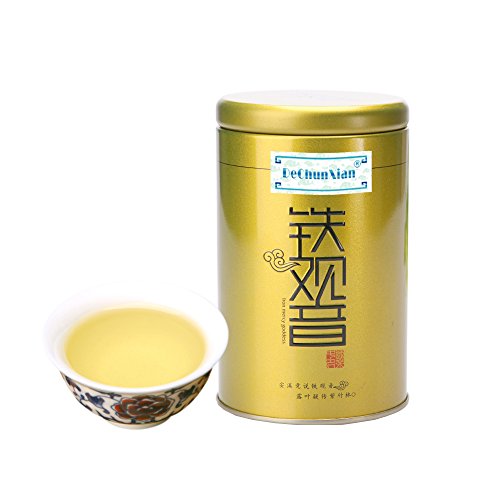 Dechunxian® China Top Ten Famous Teas-iron Mercy Goddess-green Oolong Tea- 100% Natural Organic -High Grade Loose Leaf (Anxi Tieguanyin)