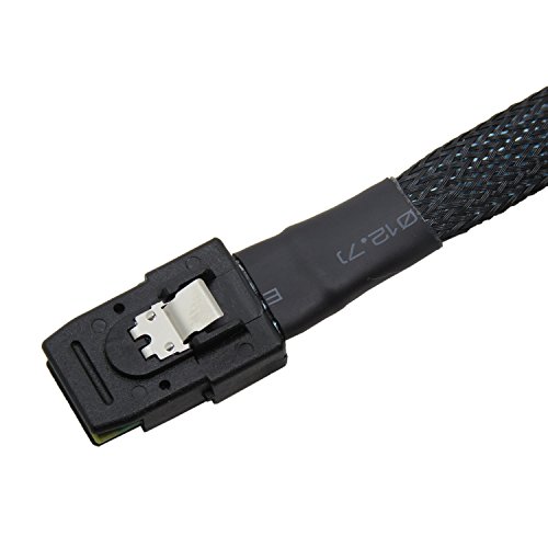 image for CableDeconn 18' Mini SAS 36P SFF-8087 To 4 SATA 7Pin 90 Degrees Target