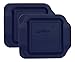 (2) Pyrex 222-PC 2 Quart Dark Blue 8