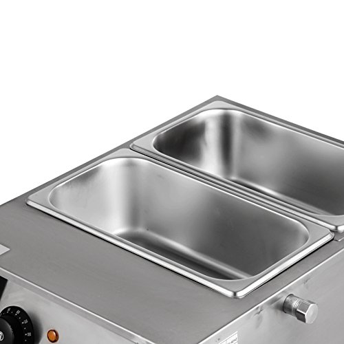VEVOR 1KW Electric Chocolate Melting Pot Machine 2 Tanks 17.6lbs Capacity Commercial Home Electric Chocolate Heater Double Boiler Electric Chocolate Melter (2 Tanks)