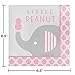 Creative Converting Little Peanut Girl Elephant Baby Shower Tableware Kit, 71 Pieces, Pink