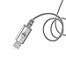 iPhone Charger Lightning Cable 3.3ft/ 1M by Wanshine Nylon Braided- [Apple MFi Certified] for iPhone 8/ X/ 7/ 7 Plus 6/ 6s Plus/ 5s/ 5c/ 5, iPad Pro, Air 2 and More with iPhone 8/ 7 Case Gift(Silver)