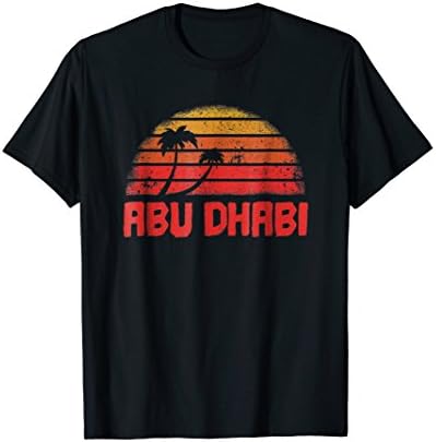 Abu Dhabi Vintage Retro T-Shirt 70s Throwback