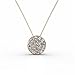 18K White Gold Swarovski Elements Necklace with Crystal Pendant (Rose Gold)