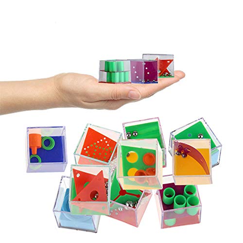 Wekity Party Favors, Brain Game 24PCS Maze Puzzle Box 3D Three-Dimensional Ball Maze Funny and Cool Brain Teasers for Kids - Safe for Boys, Girls, Teens (Package 1) - Thumbnail 2