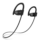 HUSSAR Next Generation Bluetooth Wireless Headphones, Best Sports Earbuds with Mic, IPX7 Waterproof, HD Sound with Bass, Noise Cancelling, Secure Fit, 10-12 Hours Playtime (Magicbuds2 Pro)