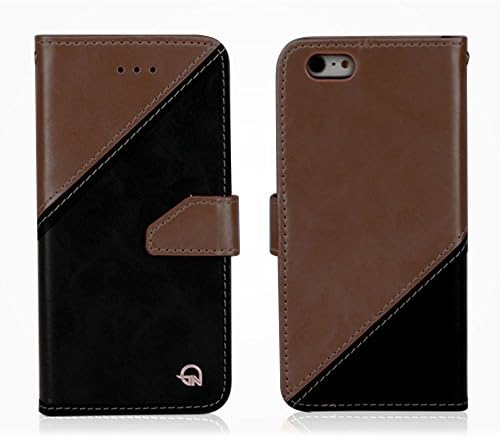 iPhone 7 Case, Cellto [WINNER Series] Diary Case Premium PU Leather Wallet Cover with Card Slots for Apple iPhone 7 - Brown/Black