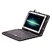 iRULU eXpro X1 7 Inch Quad Core Google Android 4.4 Tablet PC, 1024 x 600 Resolution, Wi-Fi, Games, Dual Cameras, 8GB Storage with black keyboard- White Tablet
