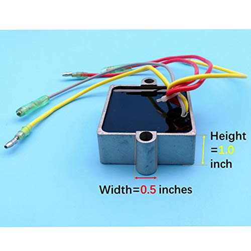 Tuzliufi Replace Voltage Regulator Rectifier Mercury Mariner Outboard 5 Wires 25HP 30hp 40hp 65hp 70hp 75hp 80hp 90hp 100hp 105HP 115hp 125hp V-135hp V-140hp V-200hp 95hp 120hp 175hp 210hp 250HP Z33