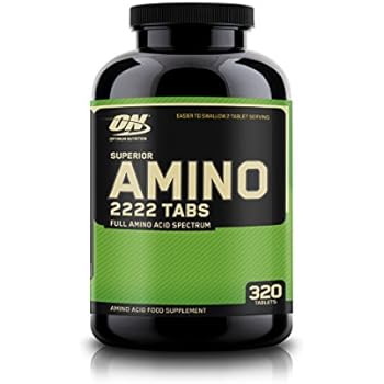 OPTIMUM NUTRITION Superior Amino 2222 Tablets, Complete Essential Amino Acids, EAAs, 320 Count