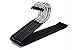 J.S. Hanger Non-slip Open Ended Slack Pant Hangers for Easy Slide, Chrome and Black Friction, 10-Pack