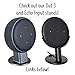 Dot Genie [Square Plug ONLY 2018-2021]: Dot 3rd Gen Wall Mount | The Original Outlet Hanger | No Muffled Sound | Exposed Speaker Grill, Mics, and Lights (Black, 1-Pack)