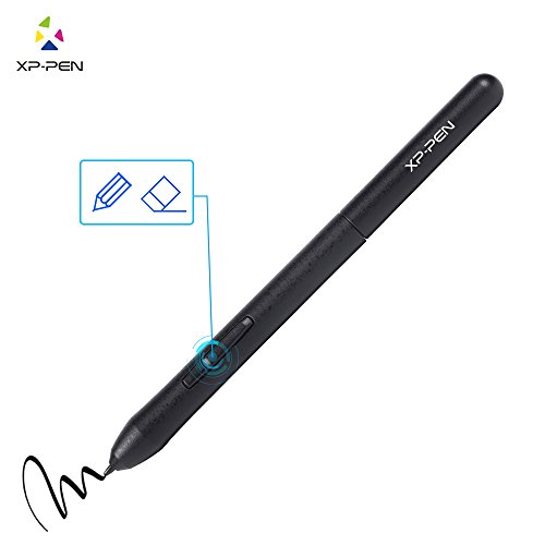 XP-Pen PN01 Battery-free Passive Stylus 2048-level Pressure Sensitivity Grip Pen Only for XP-Pen Star01, 02, 03, G430, G540 Tablet(Black)