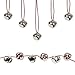 Pack of 50 pcs 1 Inch Christmas Jingle Bells for Holiday Decoration and DIY Craft Bells (Silver)