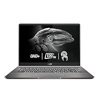 MSI Creator Z16 Professional Laptop: 16” QHD+ 16:10 120Hz Touch Display, Intel Core i9-11900H, NVIDIA GeForce RTX 3060, 32GB RAM, 2TB NVME SSD, Thunderbolt 4, Win10 PRO, Lunar Gray (A11UET-043)