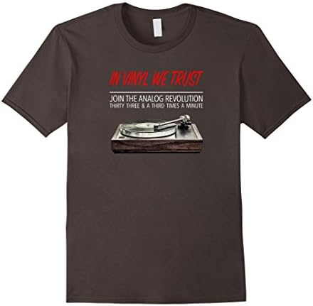 Men's In vinyl we trust | Music Vinyl Record T-shirt Large Asphalt