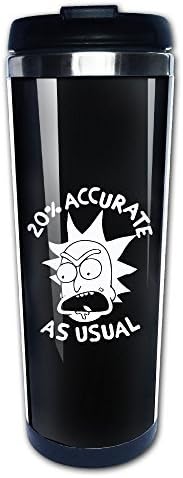 Funny Rick And Morty 20% Accurate As Usual Insulated Thermal Coffe Mugs/Travel Mugs/Vacuum Cup