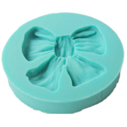 Joylive 1pc Silicon Round Bowknot Fondant Cake Sugarcraft Decorating Mold Mould Tools