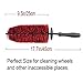 IPELY Car Wheel Rim Detailing Brush with Long Soft Bristle, Professional Car Detailing Tools Kit for Tire, Rim, Engine, Motorcycle