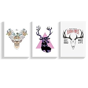 3 Panel Canvas Wall Art Nordic Minimalist Style Canvas Prints Painting Wall Decor for Living Room Wooden Framed Home Decorations - 16"x24" x 3 Panels