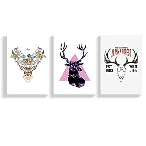 SIGNFORD 3 Panel Canvas Wall Art Nordic Minimalist...