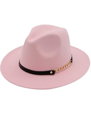 Retro Felt Trilby Bowler Cap Womens Autumn Winter Wider Brim Jazz Hat