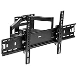 Sunydeal Articulating Arm TV Wall Mount Bracket for Samsung LG Vizio Sony Sanyo Sharp 30-60 inch Plasma LCD LED 4K Flat Panel Smart TV, up to VESA 500x400 and 75 lbs, with Tilt and Swivel Motion