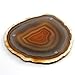 Genuine Brazilian Agate Slice. Includes Agate Authentication Card. RED RUST (4