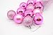 Vivian Round Christmas Balls Baubles Xmas Tree Hanging Decorations Ornaments Pack of 24 PCS (Pink)