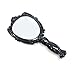 Inpouch Decorative Vintage Style Antique Style Mirror Make up Handheld Portable Black