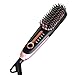 Hair Straightening Brush 3.0, Buture Mini Hair Straightener Brush Negative ion Ceramic Iron Hair Brush Fast Heat Hot Brush Travel Size Anti-scald MCH 110-240V Temperature Lock (Black)