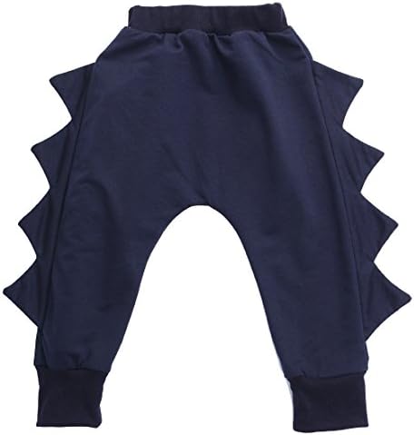 Baby Little Boys Girls Leggings Dinosaur Hip-hop Harem Pants Trousers, 6M-4Y (12-24M, Navy Blue)