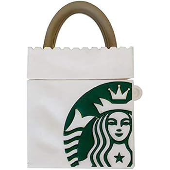 Apple Airpods 1&2 Silicone Case, Azlanlan Cute Poison Starbucks Box Pizza McDonald's Box Rabbit Cartoon Character Soft Silicone Case Cartoon Kawaii Airpod Case (F9)