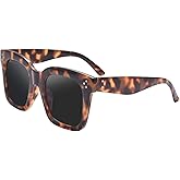 TAOTAOQI Vintage Women Oversized Sunglasses Designer Luxury Square Sun Glasses UV400 Protection Flat Lens