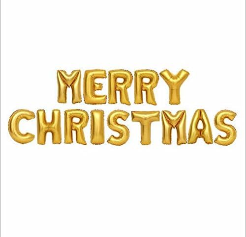 Babol Cute Gold Alphabet Letters Balloons Merry Christmas Party Decoration Aluminum Foil Membrane Ballon.