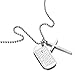 Two-pieces Mens Bible Cross Dog Tag Pendant Necklace Stainless Steel Silver Color