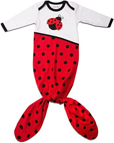 Izzy and Owie Baby Girls' Mermaid Tail Onesie, Red, 0-9 Months